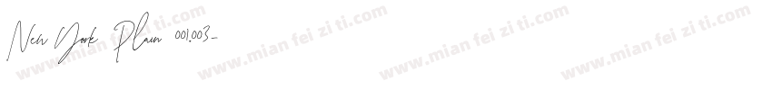New York Plain 001.003字体转换
